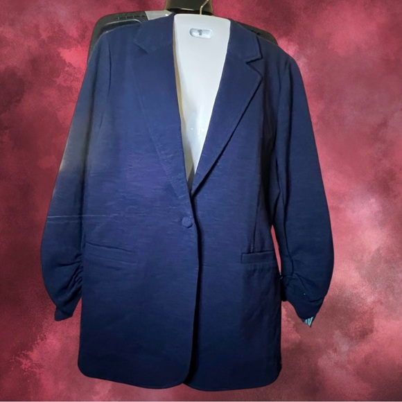 NWOT Doe & Rae Blue blazer jacket - size small - Picture 1 of 5